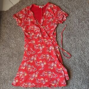 Charlotte Russe Red Floral Mini Dress